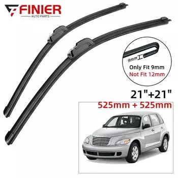 2 шт. щетки стеклоочистителя для Chrysler PT Cruiser 2000-2010 21 21 подходят для переднего лобового стекла, щетки для окон, резак, аксессуары 2007 2008 2009 2010