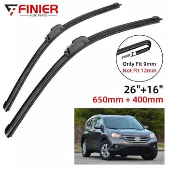 2 шт. щетки стеклоочистителя для Honda CRV CR-V MK4 2012-2016 26 16 подходят для переднего лобового стекла, щетки для окон, резак, аксессуары 2012 2013 2014 2015 2016
