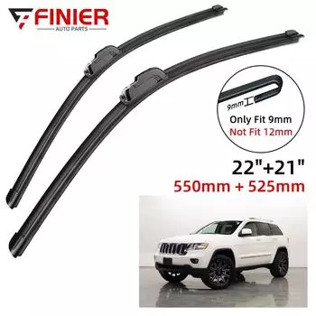 2 шт. щетки стеклоочистителя для Jeep Cherokee 2011-2012 22 21 подходят для переднего лобового стекла, щетки для окон, резак, аксессуары 2011 2012