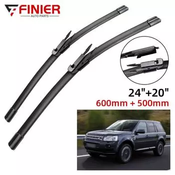 2 шт. щетки стеклоочистителя для Land Rover Freelander 2 LR2 2006-2014 24 20 подходят для переднего лобового стекла, щетки для окон, резак, аксессуары 2014