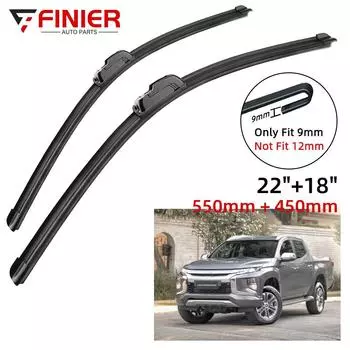 2 шт. щетки стеклоочистителя для Mitsubishi L200 Triton 2015-2020 22 18 подходят для переднего лобового стекла, щетки для окон, резак, аксессуары 2017 2018 2019 2020