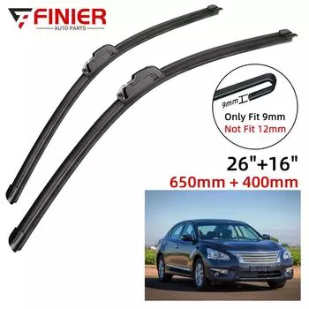 2 шт. щетки стеклоочистителя для Nissan Teana L33 2013-2020 26 16 подходят для переднего лобового стекла, щетки для окон, резак, аксессуары 2016 2017 2018 2019 2020