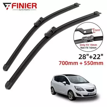 2 шт. щетки стеклоочистителя для Opel Meriva B 2010-2017 28 22 подходят для переднего лобового стекла, щетки для окон, резак, аксессуары 2012 2013 2014 2015 2016