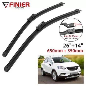 2 шт. щетки стеклоочистителя для Opel Mokka 2012-2013 26 14 подходят для переднего лобового стекла, щетки для окон, резак, аксессуары 2012 2013