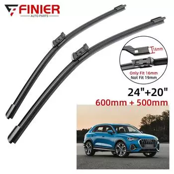 2 шт. щетки стеклоочистителя для Q3 MK1 2011-2021 24 20 подходят для переднего лобового стекла, щетки для окон, резак, аксессуары 2016 2017 2018 2019 2020 2021