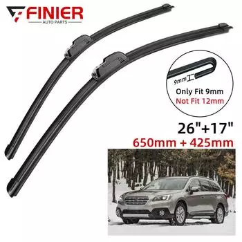 2 шт. щетки стеклоочистителя для Subaru Outback MK5 2014-2019 26 17 подходят для переднего лобового стекла, щетки для окон, резак, аксессуары 2015 2016 2017 2018 2019