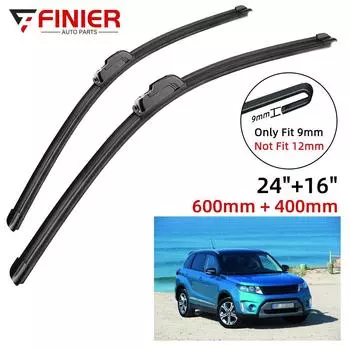 2 шт. щетки стеклоочистителя для Suzuki Vitara LY MK4 2015-2020 24 16 подходят для переднего лобового стекла, щетки для окон, резак, аксессуары 2017 2018 2019 2020