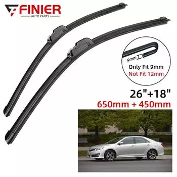 2 шт. щетки стеклоочистителя для Toyota Camry XV50 2012-2017 26 18 подходят для переднего лобового стекла, щетки для окон, резак, аксессуары 2013 2014 2015 2016 2017