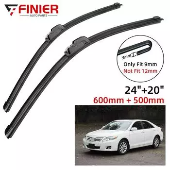 2 шт. щетки стеклоочистителя для Toyota Camry XV40 2006-2011 24 20 подходят для переднего лобового стекла, щетки для окон, резак, аксессуары 2007 2008 2009 2010 2011