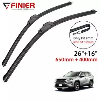 2 шт. щетки стеклоочистителя для Toyota RAV4 XA50 2019-2021 26 16 подходят для переднего лобового стекла, щетки для окон, резак, аксессуары 2019 2020 2021