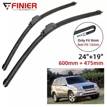 2 шт. щетки стеклоочистителя для Toyota RAV4 XA20 2000-2005 24 19 подходят для переднего лобового стекла, щетки для окон, резак, аксессуары 2001 2002 2003 2004 2005