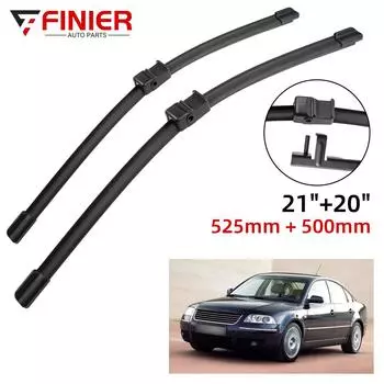 2 шт. щетки стеклоочистителя для VW Passat B5 B5.5 2002-2005 21 20 подходят для переднего лобового стекла, щетки для окон, резак, аксессуары 2002 2003 2004 2005
