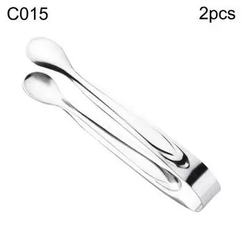 2 шт. щипцы для кофе и сахара из нержавеющей стали, зажим для барбекю, кухонный инструмент C015