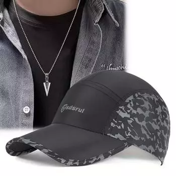 2 шт. SDSRUI быстросохнущая бейсболка с язычком утиного языка летняя стрела кулон ожерелье комплект для мужчин и женщин мода досуг пара шляпа от солнца чёрный