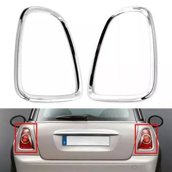 2 шт. Серебристые накладки на задние фонари для BMW Mini Cooper R56 R57 R58 R59 2007-2014
