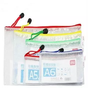 2 шт. Сетчатый мешок Водонепроницаемый Хранение файлов Папка для файлов Случайный цвет B5