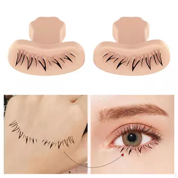 2 шт. шаблона штампов для ресниц с ручкой, под штамп, нижний шаблон «сделай сам» для