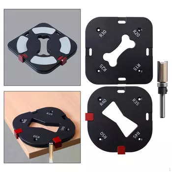 2 шт. Шаблоны для фрезерного станка, режущий вспомогательный инструмент, плотницкие инструменты R15 R20 R30 R35 R40 R45 R50 для With 1 Milling Tool