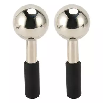 2 шт. шарики из нержавеющей стали для льда с ручкой для напитков, многоразовые, простые в эксплуатации, шарики для виски
