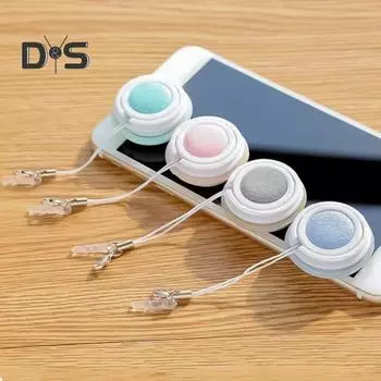 2 шт. шариков для удаления отпечатков пальцев для экранов, моющийся многоразовый очиститель экрана, портативный очиститель экрана с защитой от отпечатков пальцев для смартфонов, планшетов, телевизоров, очков 2pcs розовый