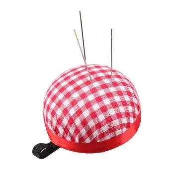 2 шт., шаровидная швейная игла, подушечка для булавок, инструмент для вышивки крестиком, подушечки для иголок с эластичным поясом на запястье, швейные аксессуары 2pcs