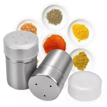 2 шт. шейкеры для перца, зеркальная полировка, нержавеющая сталь, дозатор для приправ и специй, шейкер для дома A