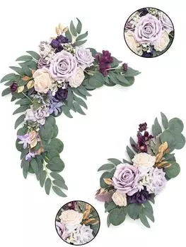 2 шт. шелковые цветы, свадебные искусственные арочные цветы для самостоятельного изготовления искусственных цветочных композиций, приветственной церемонии, вывески и фона для приема, цветочный декор красный