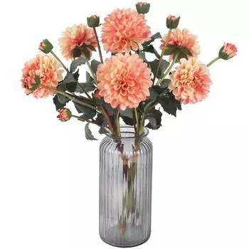 2 шт. шелковых цветов со стеблями, искусственные цветы георгина, искусственные цветы георгина, георгины для домашнего декора, украшения для свадьбы, девичника, вечеринки шампанского