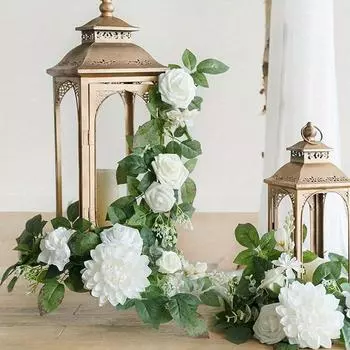 2 шт. шелковый цветок искусственный цветок с гирляндой на спинке стула цветочные композиции центральный элемент стола декор для дома свадьба вечеринка гостиная украшение стола шампанского