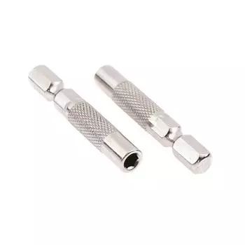 2 шт. шестигранный хвостовик от 6,35 до 4 мм, адаптер для вставных бит, держатель для электрической отвертки, адаптер для микробит, магнитный держатель, инструменты