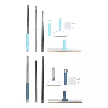 2 шт. Щетка для удаления шерсти домашних животных, ковровая щетка с регулируемой длинной ручкой, эффективная щетка для удаления шерсти с ковра Grey