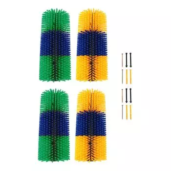 2 шт. Щетки для чесания спины для лошадей, полный массаж, снятие зуда, щетка для чесания спины животных для лошадей C Yellow