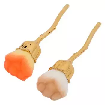 2 шт. Щеточка для удаления пыли с ногтей, мягкая розовая щетка для удаления пудры с ногтей, чистящие инструменты для нейл-арта