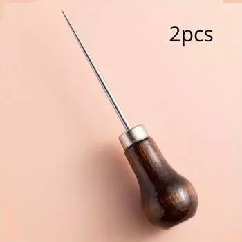 2 шт. шило для ручного шитья по коже, набор для протирки краев кожи, дырокол для позиционирования сверла 2pcs