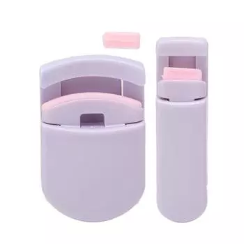 2 шт. широкоугольные частичные щипцы для завивки ресниц симпатичные щипцы для завивки ресниц со сменной силиконовой подушечкой для наполнения фиолетовый