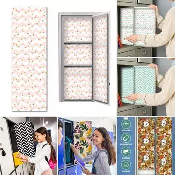 2 шт., школьный шкафчик, магнитные обои, съемные, с возможностью обрезки, для домашнего офиса, школьного шкафчика, украшение, наклейка, лист, аксессуары для шкафчика C