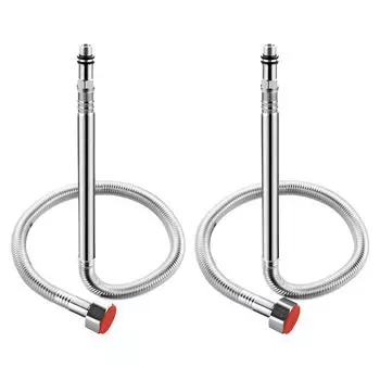2 шт. Шланг для душа из нержавеющей стали, Шланг для смесителя, Труба для подвода горячей и холодной воды, Замена, Соединительная труба для нагревателя, Прочный B