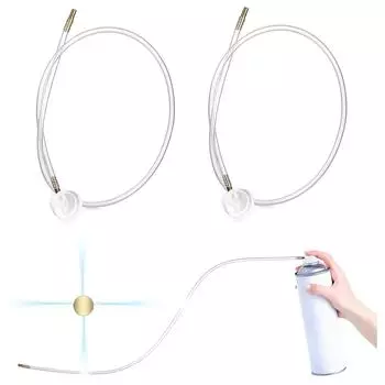 2 шт. Шланг-удлинитель с насадкой 360 градусов Fluid Film для аэрозольных баллончиков ++