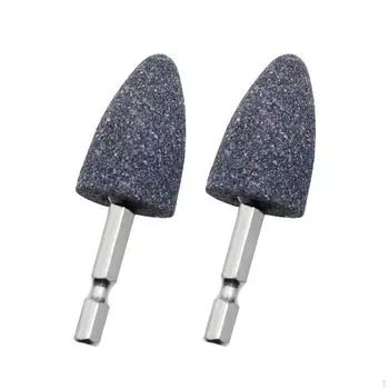 2 шт., шлифовальное сверло с головкой 6,35 мм, полировальный шестигранник для драгоценных камней Cylindrical 79mm