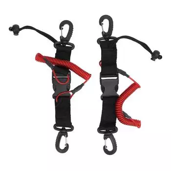 2 шт. шнур для подводного плавания из нержавеющей стали с пружиной и быстросъемной пряжкой для фонаря камеры R