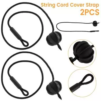 2 шт. шнуры для автомобильной полки для Golf Mk5 Mk6 GTI 2006-2013 VW, черный шнур, ремень для крышки, прямая замена чёрный