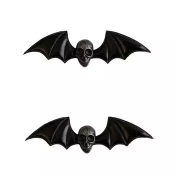 2 шт. Шпилька для волос для девочек, декоративная заколка для волос, аксессуары в стиле панк One Size чёрный