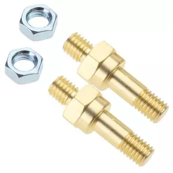 2 шт. шпильки для боковой клеммы аккумулятора, адаптерный болт, стандартные шпильки для боковой клеммы аккумулятора, латунные и длинные