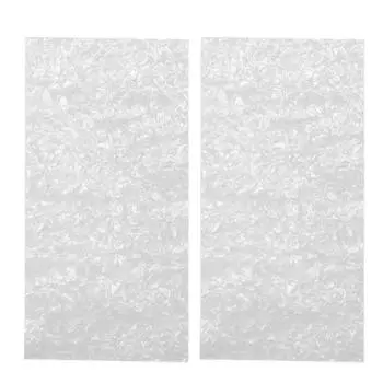 2 шт. шпона для гитарной головки с белым жемчужным узором, целлулоид, толщина 0,7 мм, шпон для акустической гитары