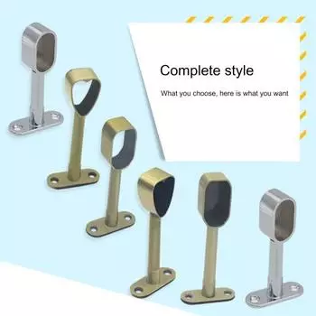 2 шт., штанга для гардероба из сплава, потолочный кронштейн, держатель для одежды, рычажный фланец 3