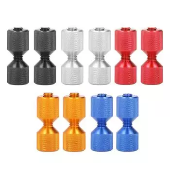 2 шт. штифта для выравнивания фланца из анодированного алюминия 11/8 дюйма, набор штифтов с двойным отверстием для фланца от 0,5 до 14 дюймов 150 л Silver