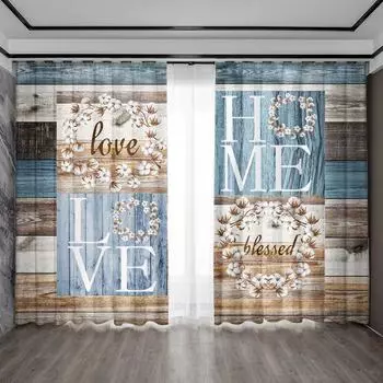 2 шт. Шторы для украшения дома, шторы Flash Cat с карманами на шесте, кухня, кофейня, гостиная, балкон, сад 75x166cm&Without mount