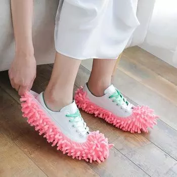 2 шт. швабра для пыли, тапочки, чехлы для обуви с высоким водопоглощением, многофункциональные моющиеся для чистки пола