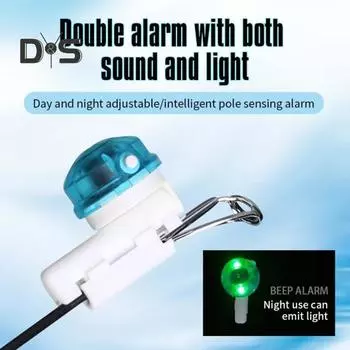 2 шт. Сигнальная лампа для поклевки на рыбалке, датчик кончика удочки, электронный индикатор поклевки, меняющий цвет светодиодной лампы, аксессуары для морской рыбалки 2pcs