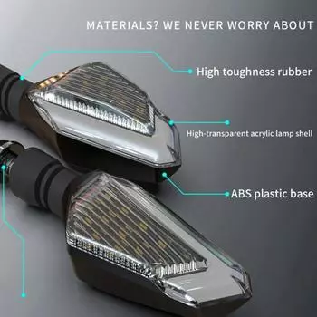 2 шт. сигнальные огни для мотоцикла, светодиодные указатели поворота для мотоцикла, мигающие фары, индикаторы указателей поворота для Yamaha Honda